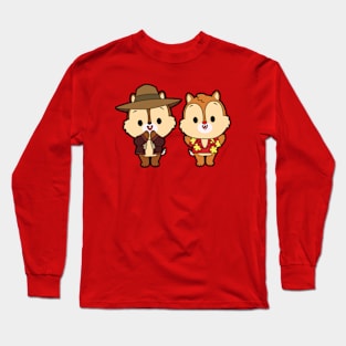 Cute Chip and Dale Rescue Rangers Long Sleeve T-Shirt